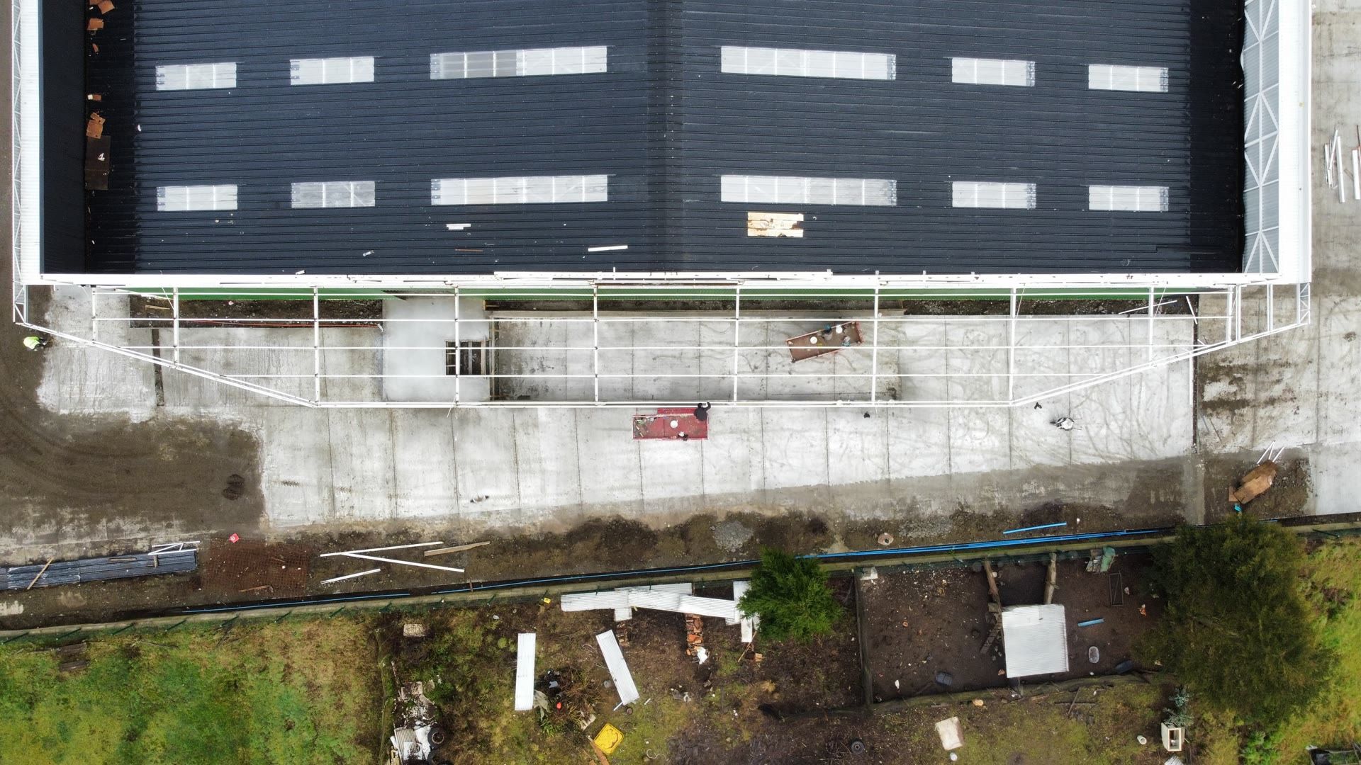 Avance de construcción del galpón industrial, imagen 32 de 43